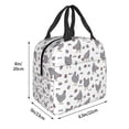 thumbnail image 3 of Salouo Funny Chicken for Unisex Lunch Bag Leakproof Lunch Tote Large Capacity Reusable Insulated Lunch Box Cooler Lunch Container for Work/Office/Picnic/Travel-Black, 3 of 8