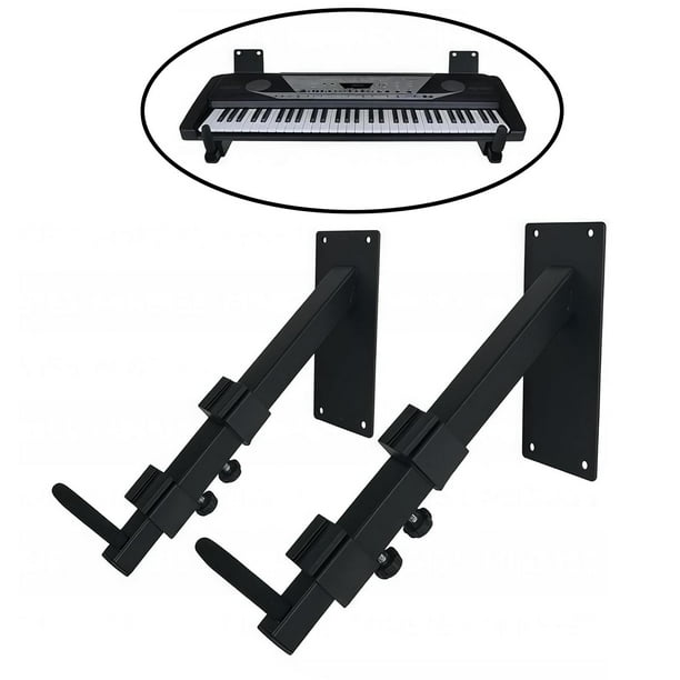 2 soportes de gancho para teclado electrónico, organizador de almacenamiento universal, soporte de pared para guitarra, para instrumentos musicales.