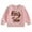 Pink, variant on Bagilaanoe Toddler Baby Girl Casual Sweatshirt Long Sleeve Letter Embrioidery Pullover 6M 12M 18M 24M 3T 4T Kids Autumn Loose Tee Tops