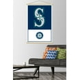 thumbnail image 2 of MLB Seattle Mariners - Logo 22 Wall Poster with Magnetic Frame, 22.375" x 34", 2 of 6