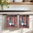 thumbnail image 7 of God Bless America Kitchen Towels Set of 3, Gnomes Red Blue Stripes Stars Country Absorbent Dish Towels for Kitchen, Microfiber Hand Towel, Quick Drying Tea Towel for Cleaning Decorative Dishcloths, 7 of 7