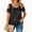 Black, variant on Sparkly Sequin Tops for Women Cold Shoulder Short Sleeve Glitter Club Holiday Party Pullover Shirt Round Neck Casual Blouse Purple M