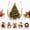 Tree#-A03, variant on 3D Christmas Glass Art Cup, Christmas Cups Glass,Luxury Raised Holiday Glassware for Drinks, 3D Santa Stemless Wine Glasses, Glassware for Coffee, Tea, Juice, Milk,(Santa)
