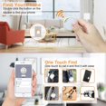 thumbnail image 2 of Traceur Intelligent pour Clés, Localisateur de Téléphone Bluetooth avec Rappel d'Alarme Anti-Perte, Pile Remplaçable et Contrôle par Application pour Téléphone, Clé de Voiture, Portefeuille, Sac à Dos, Bagage Noir B, 2 of 7