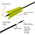 thumbnail image 3 of AMEYXGS (24pcs Yellow) Archery 31" Carbon Arrow Feather for Recurve Bow Practice Hunting Target, 3 of 5