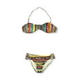thumbnail image 2 of Hobie Womens Printed Middle Gather 2 Piece Bandeau, Multicoloured, Medium, 2 of 2