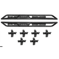 thumbnail image 2 of This Is Only a Part of the Product, Running Boards Compatible with Jeep Wrangler JL 4 Doors 2018-2025, 6" 2-Stairs Side Step Rails Coated Black Carbon Steel Nerf Bars,Car Engine Parts, 2 of 6
