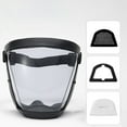 thumbnail image 6 of HD Transparent Protective Face Shield, Dust Proof Riding Goggles, Anti-Fog Safety Visor for Cycling, Motorcycling, Woodworking, Lab, and Industrial Work, Full Face Cover Against Droplets and Debris, 6 of 6