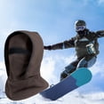 thumbnail image 2 of Pasamontañas de invierno con protección para el cuello | Pasamontañas con forro polar para esquí, correr y senderismo | Prenda cortavientos para clima frío para hombres y mujeres, 2 of 5