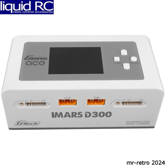 Gens ace IMARS D300 G-Tech AC/DC 300W/700W Charger White GEA300WD300UW