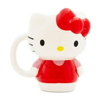 Sanrio Hello Kitty Red Dress Sculpted Ceramic Mug | Holds 20 Ounces