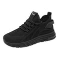 thumbnail image 2 of Domzle Women's Walking Shoes Comfortable Cushion Running Tennis Shoes Non-Slip Athletic Workout Cross Training Sports Fashion Sneakers Black 39, 2 of 4