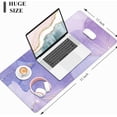 thumbnail image 3 of Desk Mat, Large Mouse Pad, 31.5" x 11.8" XXL Extended Gaming Mousepad, Desktop Decor Desk Pad, Cute Men Women Office Supplies and Accessories, XL Mouse Pad for Laptop & Keyboard, Violet Marble, 3 of 6