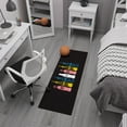 thumbnail image 5 of Ottomanson Coca-Cola Bottles Machine Washable Non-Slip Rubberback 2x5 Runner Rug, 20"x 59", Multi/Black, 5 of 7