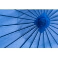 thumbnail image 2 of Mahan, Kathy 18x13 Black Ornate Wood Framed with Double Matting Museum Art Print Titled - Blue Umbrella, 2 of 4