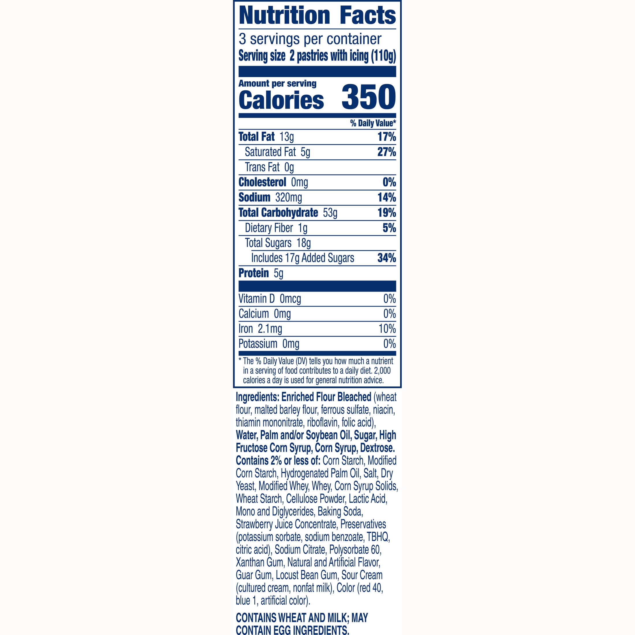 Pillsbury Frozen Toaster Strudel Pastries, Cream Cheese and Strawberry, 6 Count, 11.7 oz