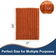 thumbnail image 2 of Soft Plush Microfiber Bathroom Rugs, Absorbent Bath Rugs Non Skid Machine Wash Dry Bath Mats for Tub,Shower and Bath Room Floor Mats(Burnt Orange,17x24 inches), 2 of 6