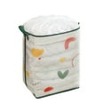 thumbnail image 2 of Storage Basket Household Oversized Foldable Drawstring Beam Closure Cloth Quilt Bag Squares Dirty Clothes Basket Storage Box Multicolor, 2 of 6