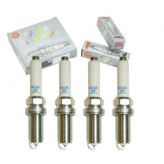4 pc NGK Laser Platinum Spark Plugs compatible with Volkswagen GTI 2.0L L4 2015-2018