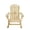 Natural, variant on Solid Wood Adirondack Rocking Chair Patio Garden Furniture - Dark Brown