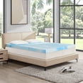 thumbnail image 4 of Subrtex Wave Pattern Gel Memory Foam Mattress Topper（3", Full）, 4 of 6