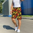 thumbnail image 3 of Daiia Autumn With Leaves Mens Woven Stretch Pajama Short,Short Pajama Pants-3X-Large, 3 of 7
