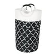 thumbnail image 2 of Cesta de ropa sucia de 82L con asas, cesta de ropa de almacenamiento, bolsa organizadora de ropa sucia plegable, para jardín, cocina, oficina, baño Negro Gloria Cesto de la ropa, 2 of 9