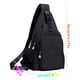 thumbnail image 3 of Bolsa pectoral de tela | Mochila ligera multifuncional | Organizador de gran capacidad | Bolsillo delantero con cremallera | Multiusos para viajes, gimnasio, ciclismo, negocios, actividades al aire, 3 of 7