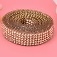 thumbnail image 1 of LHCER 5 Rows 1m Rhinestone Trim Ribbon Hot-Fix Crystal Chain Trim Garment Accessories Decoration,Rhinestone Ribbon,Rhinestone Chain, 1 of 1