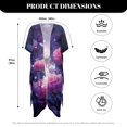 thumbnail image 6 of HELLHERO Breathable Long Kimono Swimsuit Cover Up for Beach High Quality Fabrics Quick Dry Bathing Suit Cover Up Butterfly Rose, 6 of 6