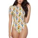thumbnail image 1 of Balery Harvest Scarecrow Pattern Body de cuello redondo de manga corta para mujer Tops de manga corta Tops básicos-Medium, 1 of 7
