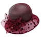 thumbnail image 2 of Karight Dress Hats for Women Fashionable Sun Fascinators Hat Women's Wide Brim Church Bridal Tea Party Wedding Hat, 2 of 6