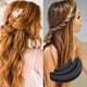 thumbnail image 4 of 3 unids/set de almohadillas para el cabello, aumento de volumen del cabello, esponja para hacer moños en el pelo, esponja de espuma, Base de inserción, Accesorios para peinados, 4 of 9