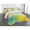 thumbnail image 3 of Ambesonne Saying Quilted Bedspread Set 3 Pcs, Romantic LGBT Community, Queen Size, Multicolor, 3 of 5