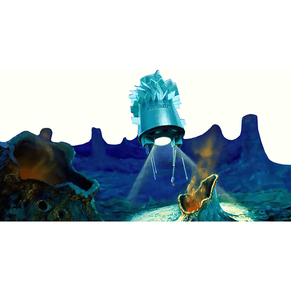 H13144 Extraterrestrial Europa Ocean Floor with Drone