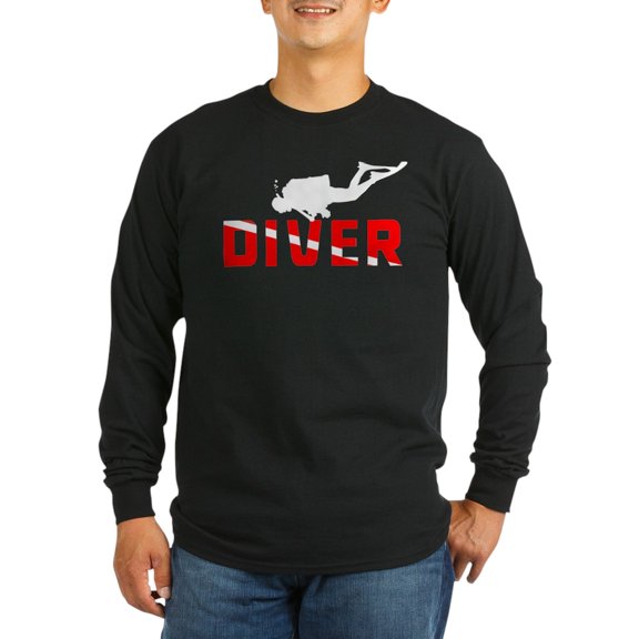 CafePress - Diver Long Sleeve Dark T Shirt - Long Sleeve Dark T-Shirt