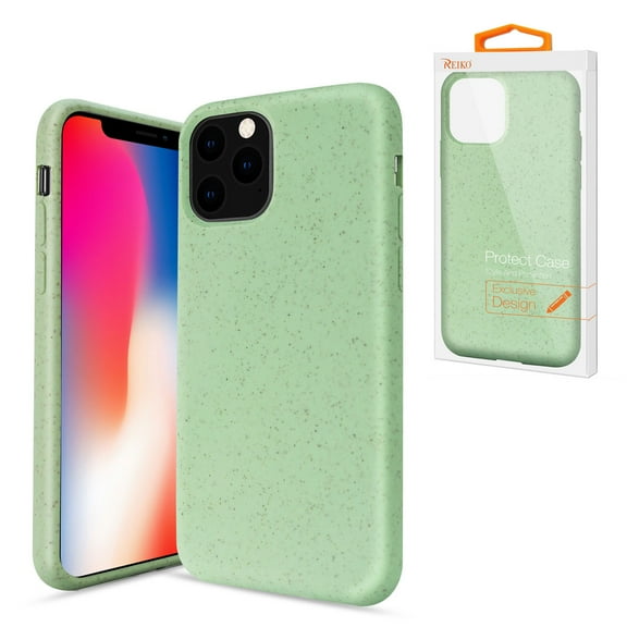 Reiko brand for Iphone 11 Pro Wheat Bran Silicone Phone Case In Green