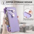 thumbnail image 5 of Decase Phone Filp Case Compatible with Apple iPhone 16 Pro Max Case Detachable Wallet Case with Card Holder, PU Leather Magnetic Snap Flip Wallet Phone Case Compatible with iPhone 16 Pro Max,Purple, 5 of 11