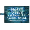 thumbnail image 3 of PKQWTM Your Vibe Attracts Your Tribe Modern Calligraphy Book Cover Book Protector Book Sleeve Book Pouch Book Bag 6x9 inch, 3 of 4