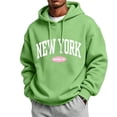 thumbnail image 2 of MXALUOB Hooded Sweatshirts for Men Letter Graphic Warm Fashion Pullover Drawstring Drop Shoulder Fall Winter Hoodies Casual Streetwear, 2 of 6