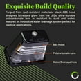 thumbnail image 5 of Stud-Mount LED Trailer License Plate Lights [DOT/SAE Certified] [IP67 Waterproof Rated] [Ultra-Durable] License Tags for Trailers, RVs, Trucks & Boats - Black Housing, 5 of 7
