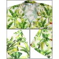 thumbnail image 4 of LA LEELA Men's Hawaiian Shirts Short Sleeve Button Down Shirt Men's Hawaii Shirts Boho Holiday Casual Summer Beach Shirts for Men Funny XS Banana Leaves, Autumn Beige, 4 of 6