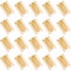 thumbnail image 5 of 180 abrazaderas plegables de 3 colores para extremos de cable de metal, de hierro, dorado, plateado y bronce, para sujetar columnas, clips de cuerda de cuero., 5 of 8
