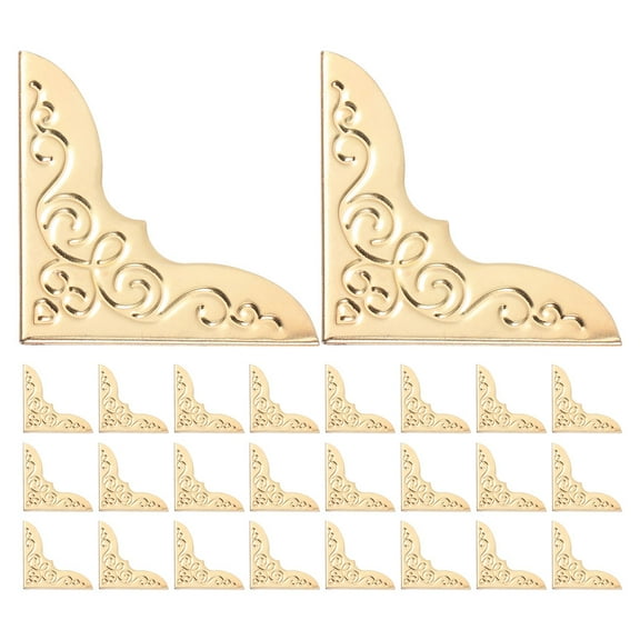 TABLZONE Metal Book Corner Protectors Tone for Journals and Albums Elegant Design 60 Pieces