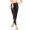 thumbnail image 2 of DISNIMO Dog Paw Printed High Waisted Leggings Tummy Control, Stretch Yoga Pants Leggings for Women, Breathable Workout Leggings for Yoga Gym, Black, L, 2 of 6
