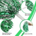 thumbnail image 3 of Pompones Lovecheer con forma de porrista, color verde metalizado y plateado, 24 unidades, 3 of 5