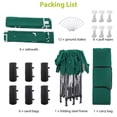 thumbnail image 6 of Portable Pop Up Folding Tent with 6 Removable Sidewalls, Heavy Duty Gazebo with 4 Church Style Window Panels, Waterproof Canopy Tent Shelter with Carry Bag for Party Events, 10'x20', Green, 6 of 8