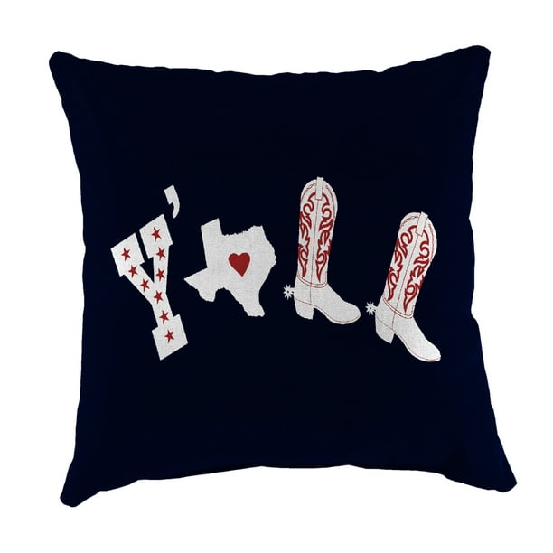 Mainstays Texas Y All Toss Pillow Walmart Com Walmart Com