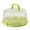 Green, variant on Cake Carrier,Portable Transparent Box with Airtight Lid and Cupcake Holders,Bakery Storage Solution for Party Dessert Transport and Refrigerator Organization(White)