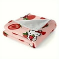 thumbnail image 5 of Kawaii Anime Hello Kitty Creative Print Plush Blanket - All-Season Comfort for the Sofa, Bed, Office, Camping, and Travel - Machine Washable, 5 of 7